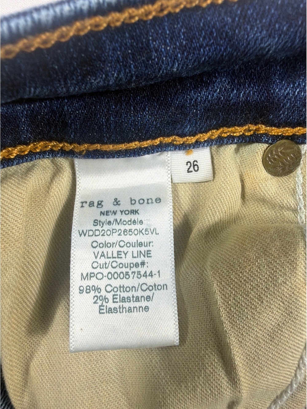 rag & bone Women's Blue Skinny Jeans Size 27 - Picture 8 of 11